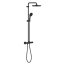 Grohe Tempesta Zestaw prysznicowy termostatyczny natynkowy z deszczownicą matte black 266702431 - zdjęcie 2
