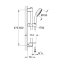 Grohe Vitalio Comfort 100 Zestaw prysznicowy natynkowy chrom 26097000 - zdjęcie 2