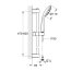 Grohe Vitalio Joy 110 Mono Zestaw prysznicowy natynkowy chrom 27322000 - zdjęcie 2