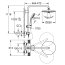 Grohe Vitalio Joy System 260 Zestaw prysznicowy termostatyczny natynkowy z deszczownicą phantom black 26403KF2 - zdjęcie 2