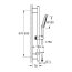 Grohe Vitalio SmartActive 150 Zestaw prysznicowy natynkowy chrom 26598000 - zdjęcie 2