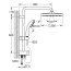 Grohe Vitalio Start System 250 Cube Zestaw prysznicowy natynkowy z deszczownicą chrom 26698000 - zdjęcie 3