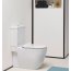 GSI Pura Toaleta WC stojąca kompaktowa biały połysk z powłoką Extraglaze Antibacterial 881711 - zdjęcie 4
