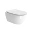 GSI Pura Zestaw Toaleta WC podwieszana 55x36 cm SwirlFlush bez kołnierza z deską wolnoopadającą slim biały 881511+MS86CSN11+FISR2 - zdjęcie 2