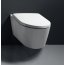 GSI Pura Zestaw Toaleta WC podwieszana 55x36 cm SwirlFlush bez kołnierza wewnętrznego z deską sedesową wolnoopadającą i elementami montażowymi, biały 881511+MS86CN11+FISR2 - zdjęcie 4