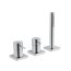 Hansa Stela Bateria nawannowa 3-otworowa z korpusem podtynkowym chrom 57319012+53010200 - zdjęcie 4