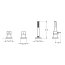 Hansa Stela Bateria nawannowa 3-otworowa z korpusem podtynkowym chrom 57319012+53030200 - zdjęcie 2