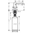 Hansgrohe A51 Dozownik do mydła stal szlachetna finish 40448800 - zdjęcie 3