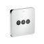 Axor ShowerSelect Soft Cube Zawór odcinający podtynkowy do 3 odbiorników chrom 36773000 - zdjęcie 1