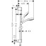 Hansgrohe Croma Select E Zestaw prysznicowy 90 cm EcoSmart chrom/biały 26595400 - zdjęcie 2
