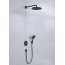 Hansgrohe Croma Zestaw prysznicowy termostatyczny podtynkowy z deszczownicą czarny mat 27961670 - zdjęcie 2