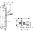 Hansgrohe Crometta 100 Vario/Ecostat Zestaw prysznicowy 65 cm chrom/biały 27030400 - zdjęcie 2
