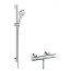 Hansgrohe Crometta 100 Vario/Ecostat Zestaw prysznicowy 90 cm chrom/biały 27031400 - zdjęcie 1