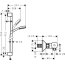 Hansgrohe Crometta 100 Vario/Ecostat Zestaw prysznicowy 90 cm chrom/biały 27031400 - zdjęcie 2