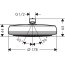 Hansgrohe Crometta 160 Deszczownica 16x16 cm EcoSmart chrom 26578000 - zdjęcie 3