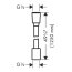 Hansgrohe Designflex Wąż prysznicowy 125 cm czarny mat 28220670 - zdjęcie 2