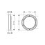 Hansgrohe Element przedłużający 15 cm czarny chrom szczotkowany 13597340 - zdjęcie 2