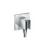 Hansgrohe FixFit Porter Square Uchwyt prysznicowy z przyłączem chrom 26486000 - zdjęcie 1