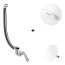 Hansgrohe Flexaplus Syfon wannowy + element zewnętrzny biały mat 58141180+58185700 - zdjęcie 1