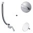 Hansgrohe Flexaplus Syfon wannowy + element zewnętrzny chrom 58141180+58185000 - zdjęcie 1