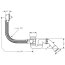 Hansgrohe Flexaplus Syfon wannowy + element zewnętrzny czarny mat 58141180+58185670 - zdjęcie 2