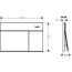 Hansgrohe iFrame Element E Przycisk WC złoty optyczny połysk 66003990 - zdjęcie 2
