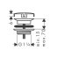 Hansgrohe Korek do umywalki czarny chrom szczotkowany 50001340 - zdjęcie 2