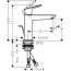 Hansgrohe Logis Bateria umywalkowa czarny mat 71254670 - zdjęcie 3