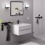 Hansgrohe Logis Bateria umywalkowa z korkiem czarny mat 71251670 - zdjęcie 4