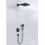 Hansgrohe Raindance E Zestaw prysznicowy podtynkowy termostatyczny z deszczownicą czarny mat 27939670 - zdjęcie 2