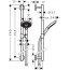 Hansgrohe Raindance Select S Zestaw prysznicowy 90 cm EcoSmart chrom/biały 26323400 - zdjęcie 2