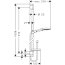 Hansgrohe Raindance Select S Zestaw prysznicowy 90 cm EcoSmart chrom/biały 26633400 - zdjęcie 3