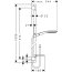 Hansgrohe Raindance Select E Zestaw prysznicowy 90 cm chrom/biały 27857400 - zdjęcie 3