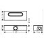 Hansgrohe RainDrain Flex Odpływ liniowy 70 cm biały mat + uBox Universal Zestaw podstawowy do odpływu liniowego montaż standardowy 56043700+01001180 - zdjęcie 4