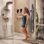Hansgrohe Rainfinity Dysze boczne z półką brąz szczotkowany 26243140 - zdjęcie 7