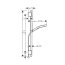Hansgrohe Rainfinity Zestaw prysznicowy natynkowy czarny chrom szczotkowany 28745340 - zdjęcie 2