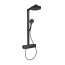 Hansgrohe Rainfinity Zestaw prysznicowy termostatyczny natynkowy z deszczownicą czarny mat 28742670 - zdjęcie 1