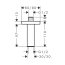 Hansgrohe Ramię deszczownicy sufitowe 10 cm chrom 24338000 - zdjęcie 2