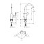 Hansgrohe Rebris E Bateria umywalkowa wysoka czarny mat 72576670 - zdjęcie 3