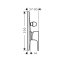 Hansgrohe Rebris E Bateria wannowo-prysznicowa podtynkowa czarny mat 72458670 - zdjęcie 2