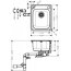 Hansgrohe S41 Zlewozmywak stalowy jednokomorowy 52x42 cm + syfon stal szlachetna szczotkowana 43334800 - zdjęcie 2