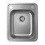 Hansgrohe S41 Zlewozmywak stalowy jednokomorowy 52x42 cm + syfon stal szlachetna szczotkowana 43334800 - zdjęcie 1