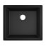 Hansgrohe S51 Zlewozmywak granitowy jednokomorowy 50x45 cm grafitowa czerń 43431170 - zdjęcie 1