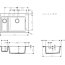 Hansgrohe S51 Zlewozmywak kompozytowy półtorakomorowy 77x51 cm grafitowa czerń 43315170 - zdjęcie 3