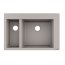 Hansgrohe S51 Zlewozmywak kompozytowy półtorakomorowy 77x51 cm szarość betonu 43315380 - zdjęcie 1