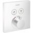 Hansgrohe ShowerSelect Bateria wannowo-prysznicowa podtynkowa z termostatem biały matowy 15763700 - zdjęcie 1