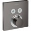 Hansgrohe ShowerSelect Bateria wannowo-prysznicowa podtynkowa z termostatem czarny chrom szczotkowany 15763340 - zdjęcie 1