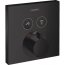 Hansgrohe ShowerSelect Bateria wannowo-prysznicowa podtynkowa z termostatem czarny matowy 15763670 - zdjęcie 1