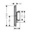 Hansgrohe ShowerSelect Comfort E Bateria prysznicowa termostatyczna podtynkowa czarny chrom szczotkowany 15571340 - zdjęcie 2