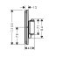 Hansgrohe ShowerSelect Comfort E Bateria wannowo-prysznicowa termostatyczna podtynkowa czarny chrom szczotkowany 15572340 - zdjęcie 2